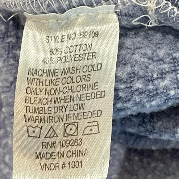 Ocean Drive RON JON White and Blue Tie-Dye Hoodie WOMENS SIZE L - Picture 8 of 8